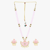 Traditional Indian Ethnic Kundan Long Necklace Set for Women
