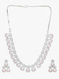 American Diamond Baby Pink Choker Necklace Set