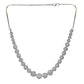 American Diamond White Choker Necklace Set