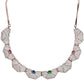 American Diamond Multicolor Choker Necklace Set