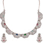 American Diamond Multicolor Choker Necklace Set