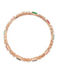 American Diamond Golden Multicolor Bangle Set