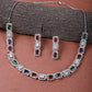 American Diamond White Multicolor Choker Necklace Set