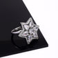 American Diamond Silver Adjustable Ring