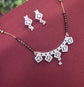 American Diamond Silver Pendant Mangalsutra