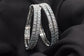 American Diamond White Bangle Set