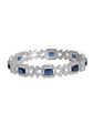 American Diamond Blue Bangle Set