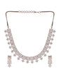 American Diamond Golden Intricate Choker Necklace Set