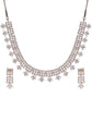 American Diamond Golden Intricate Choker Necklace Set