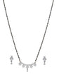 American Diamond Silver Pendant Mangalsutra