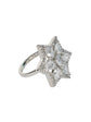 American Diamond Silver Adjustable Ring