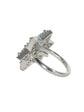 American Diamond Silver Adjustable Ring