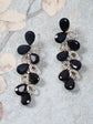 Western Style Black Stone Glass Dangler Earring