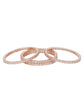 American Diamond Golden Bangle Set