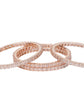 American Diamond Golden Bangle Set