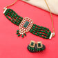 Green Indian Kundan Choker Set