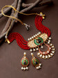 Statement Red Indian Kundan Choker Set