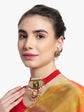 Statement Red Indian Kundan Choker Set