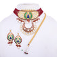 Statement Red Indian Kundan Choker Set