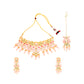 Baby Pink Heavy Indian Kundan Choker Set