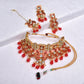 Baby Pink Heavy Indian Kundan Choker Set