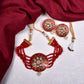 Red Indian Kundan Choker Set