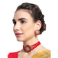 Red Indian Kundan Choker Set