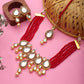 Red Bridal Heavy Indian Kundan Choker Set