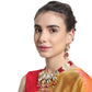 Red Heavy Bridal Indian Kundan Choker Set