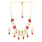 Red Heavy Bridal Indian Kundan Choker Set