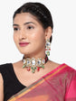 Ethnic Red Heavy Bridal Indian Kundan Choker Set