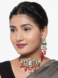 Ethnic Red Heavy Bridal Indian Kundan Choker Set