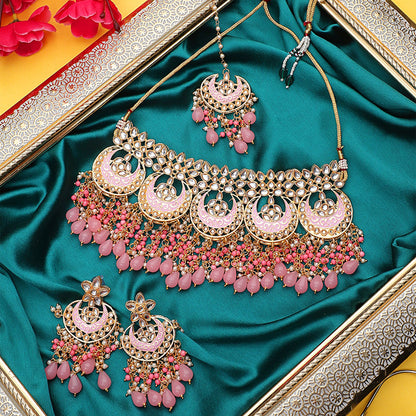 Green Exquisite Bridal Indian Kundan Choker Set