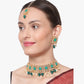 Green Heavy Bridal Indian Kundan Choker Set