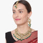 Green Heavy Indian Bridal Kundan Choker Set