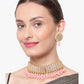 Pink Heavy Bridal Indian Kundan Choker Set