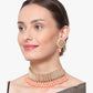 Pink Heavy Bridal Indian Kundan Choker Set