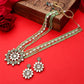 Green Indian Kundan Long Necklace Set