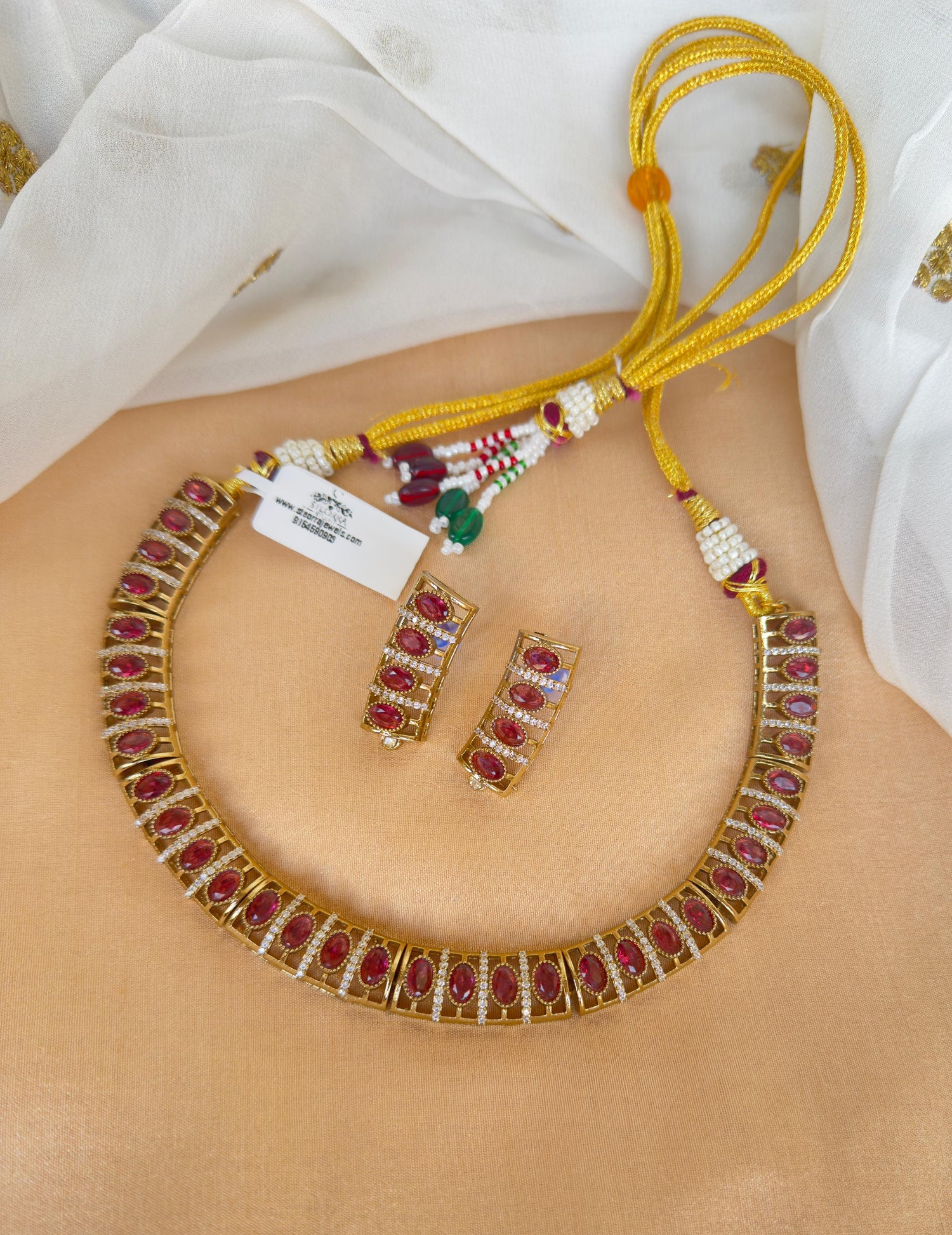 Red Hasli Necklace Set