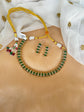 Vibrant Green Hasli Necklace Set