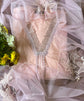 Pink Organza Unstitched Suit