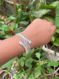 Diamond Replica White Stone Adjustable Bracelet