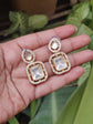 Pearls Gold Tone Artificial Stones & American Diamonds Dangle Earring For Women.