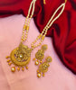 Antique Gold Plated Long Necklace Set – Perfect for Bridal and Festive Wear.