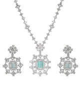 AD American Diamond Pendent Set - Steorra Jewels