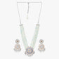 Blue Jaipuri Long Kundan Necklace - Steorra Jewels