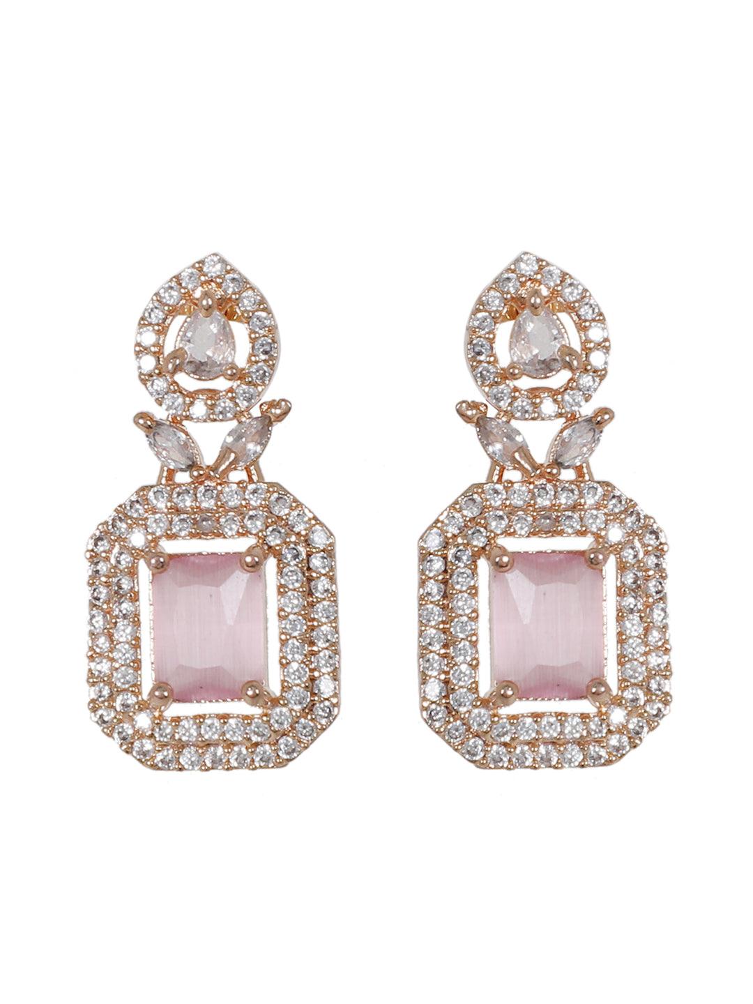 Judith Ripka 4ctw Square Pink Bella Luce Diamond Simulant Rhodium Over  Silver Earrings w/White Topaz - 14TVXA | JTV.com