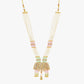 Multi Color Jaipuri Long Kundan Necklace Set - Steorra Jewels