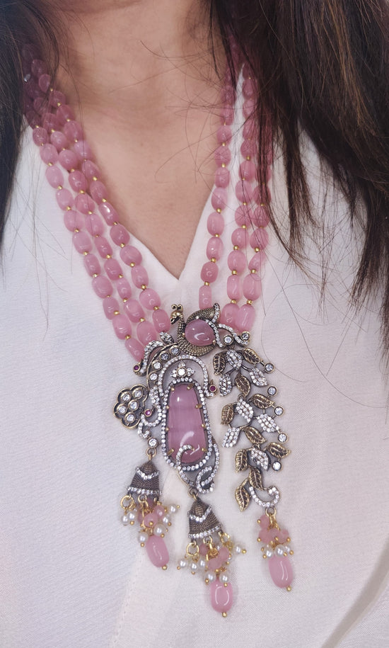 Premium Victorian Baby Pink Necklace