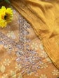 Pure Cotton Suit With Hand Embroidery & Chiffon Dupatta